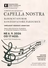 Plakát na koncert Capella Nostra